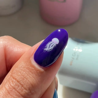 DND HEMA & TPO Free Gel Nail Polish Duo - 218 - Look At Me! - Purple Colors - 0.5 oz