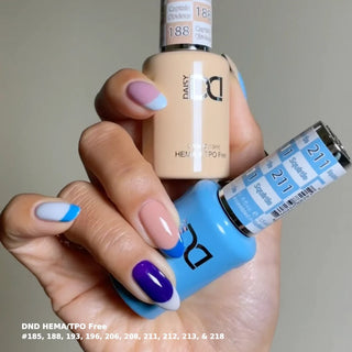 DND HEMA & TPO Free Gel Nail Polish Duo - 218 - Look At Me! - Purple Colors - 0.5 oz