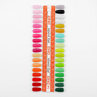 DND HEMA & TPO Free Gel Nail Polish Duo - Part 07 - Set of 36 Colors - Island Gal