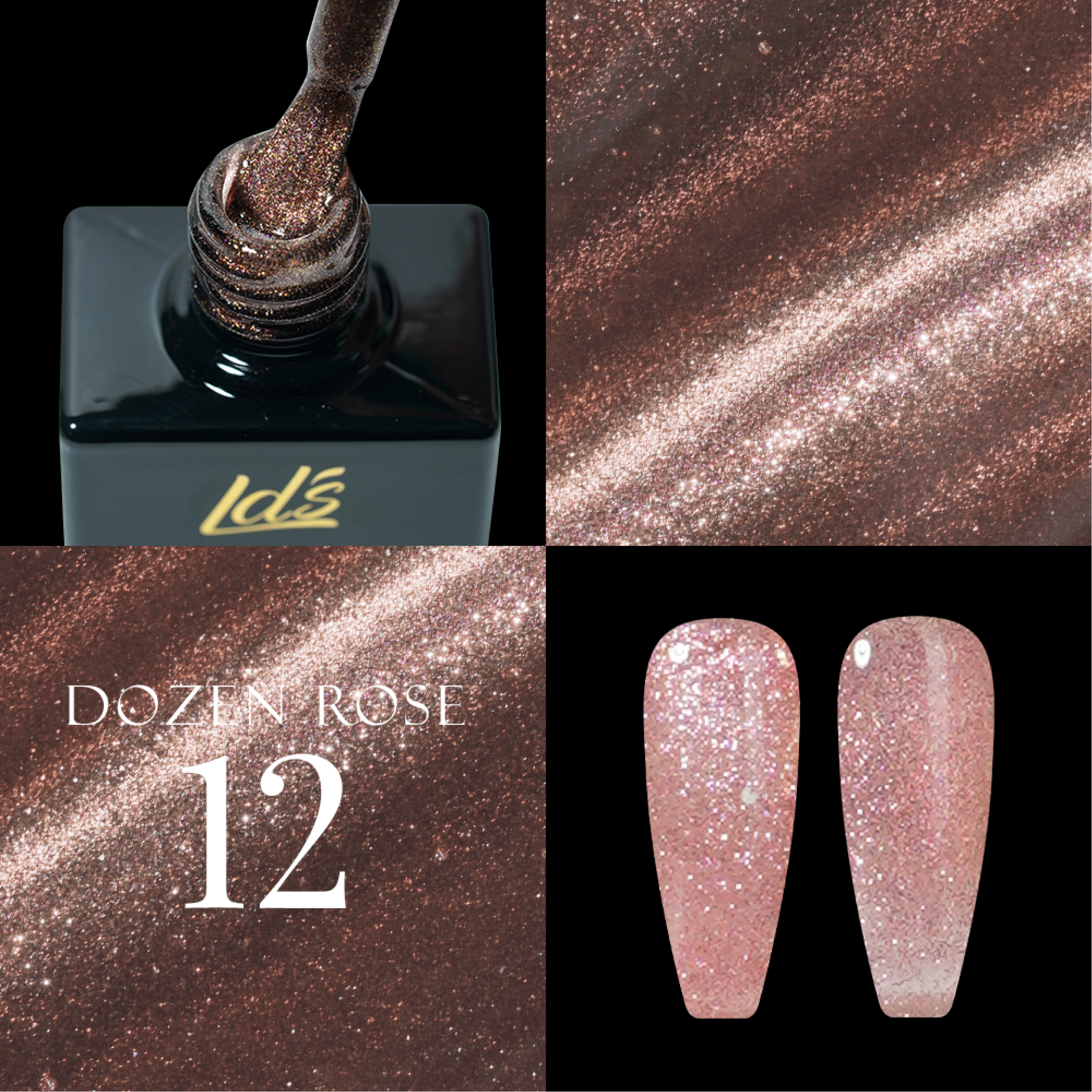 LDS DR12 - Gel Polish 0.5 oz - Dozen Rose Collection