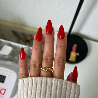 DIVA Gel Basic Kit - 163 Left Him On Red & Nail Lamp