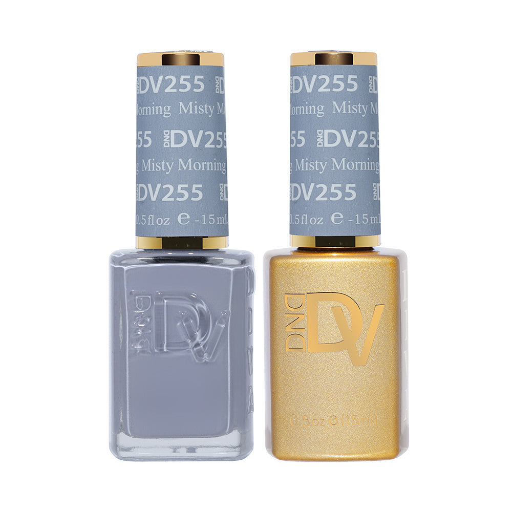 DND DV Gel Nail Polish Duo - 255 Misty Morning