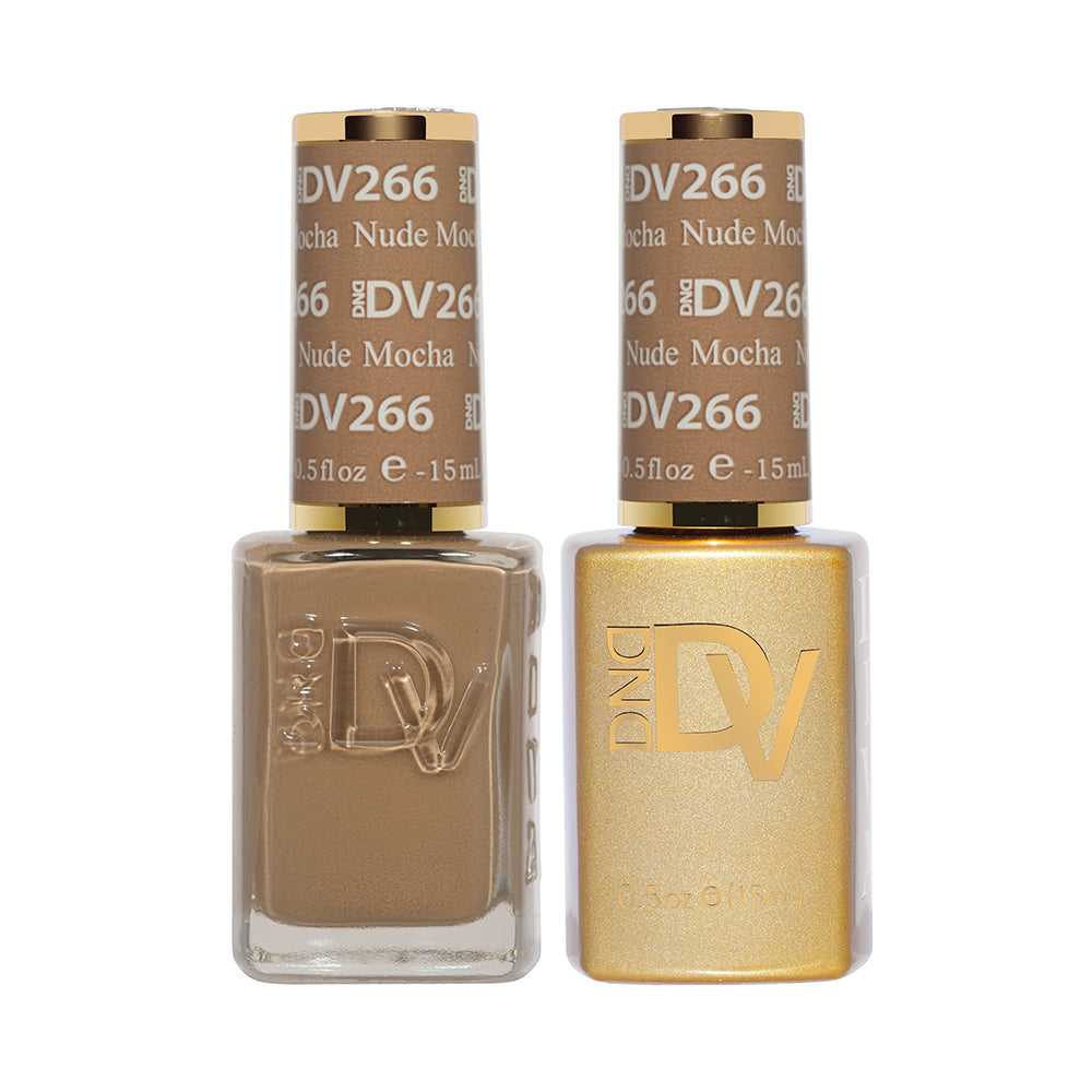 DND DV Gel Nail Polish Duo - 266 Nude Mocha