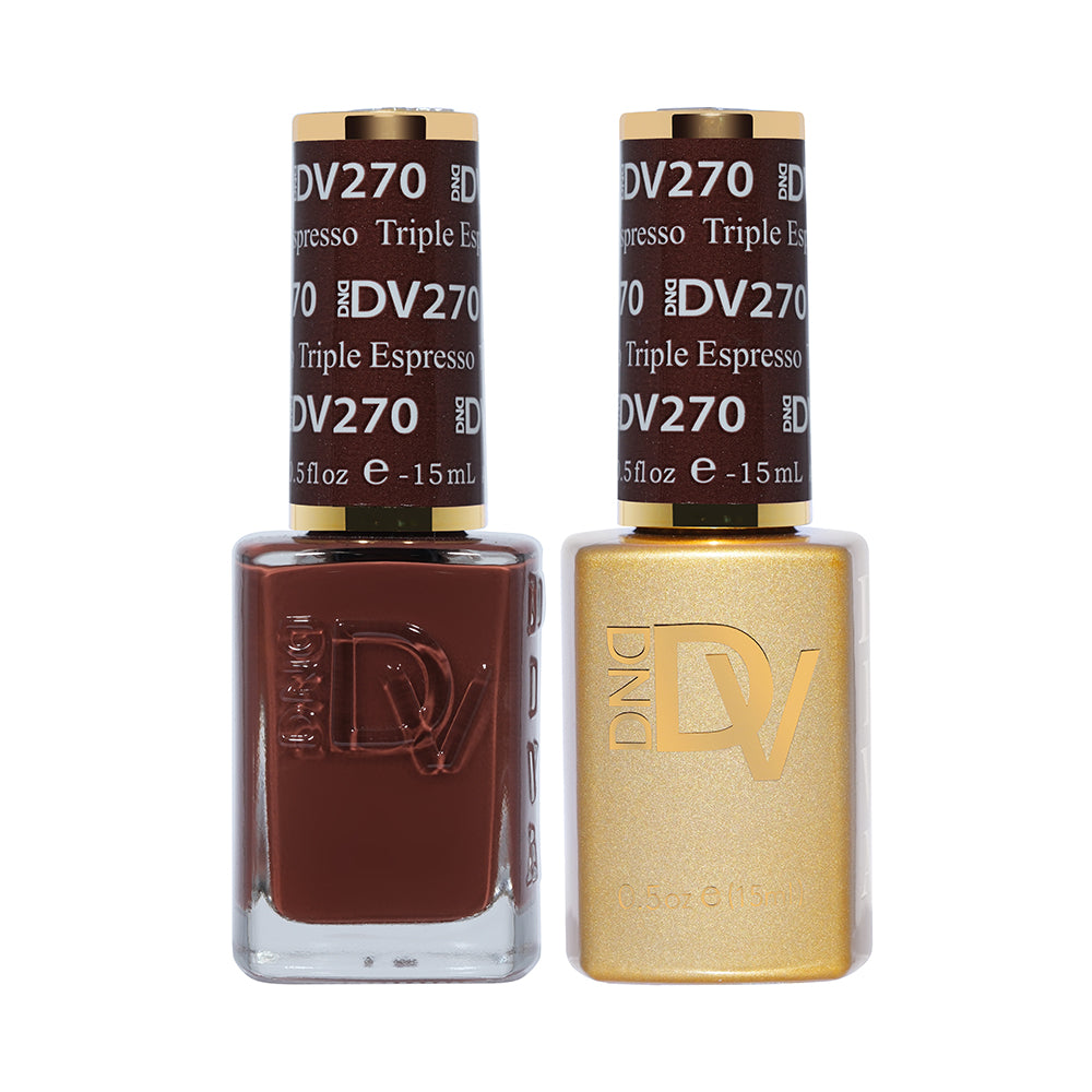 DND DV Gel Nail Polish Duo - 270 Triple Espresso