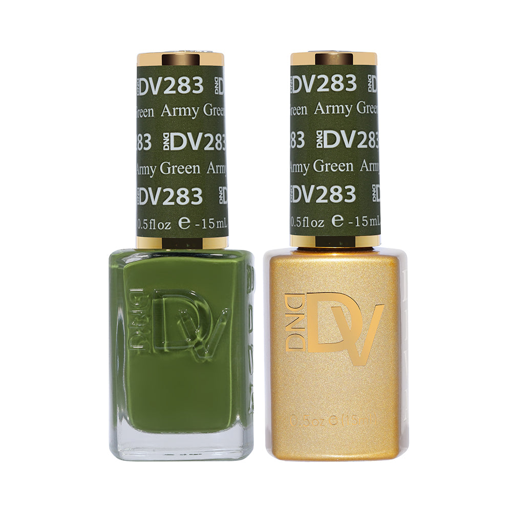 DND DV Gel Nail Polish Duo - 283 Army Green