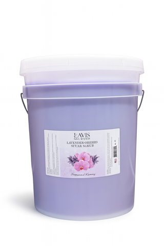 LAVIS - Lavender Orehid - Sugar Scrub for Pedicure - 1 Bucket