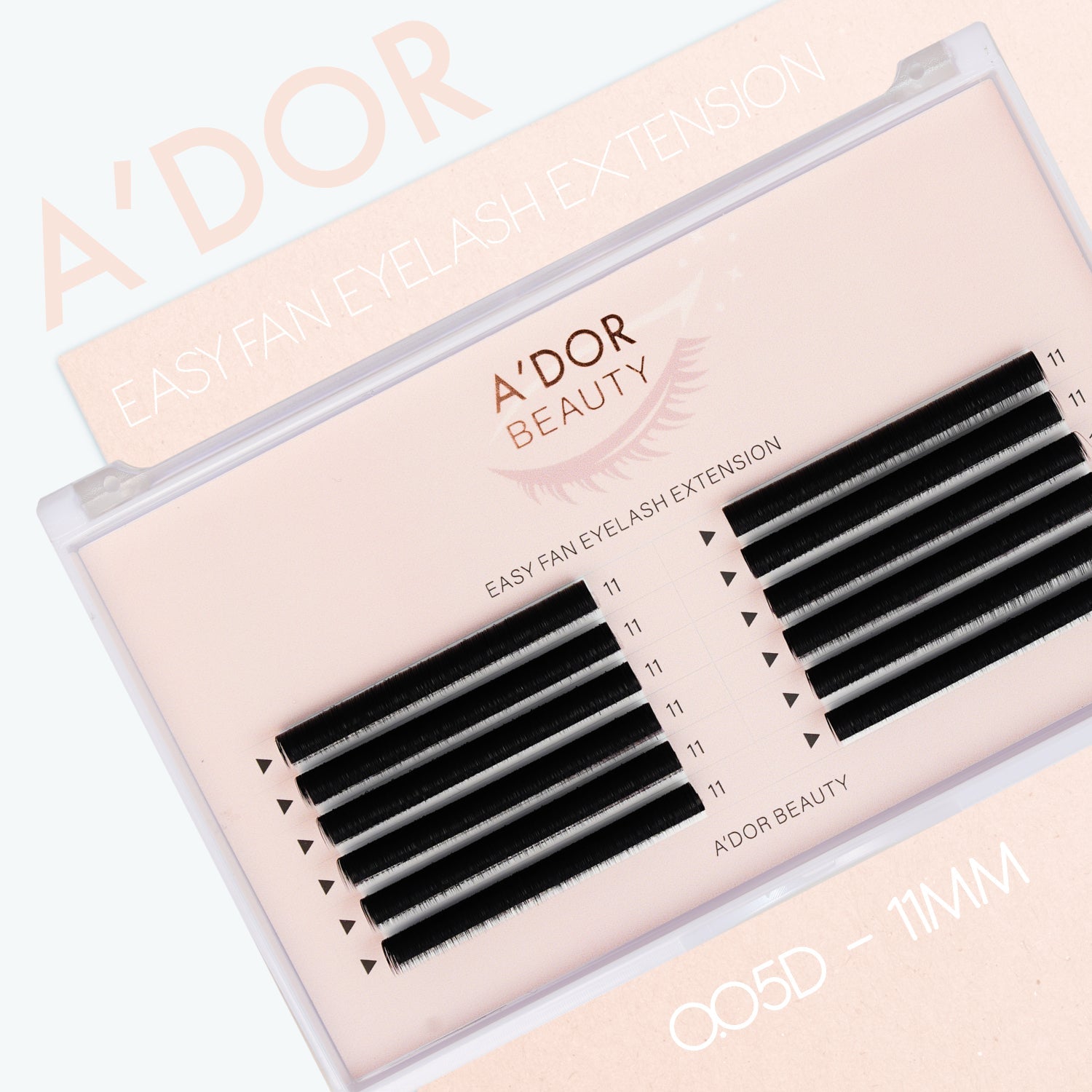 A’dor Beauty Easy Fan Eyelash Extension 00.5D - 11MM