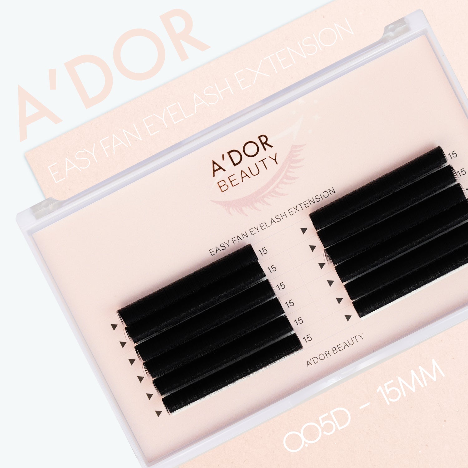 A’dor Beauty Easy Fan Eyelash Extension 00.5D - 16MM