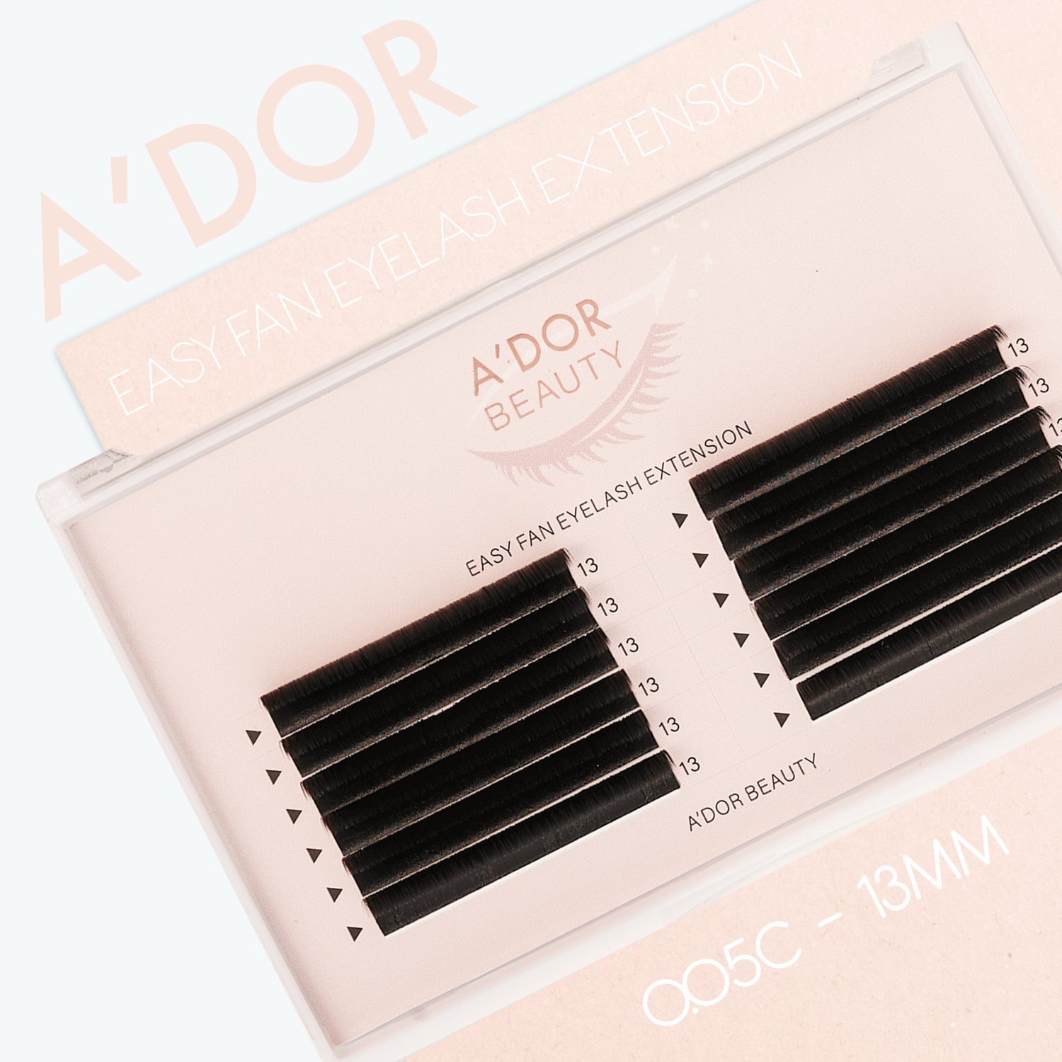 A’dor Beauty Easy Fan Eyelash Extension 0.05C - 13MM