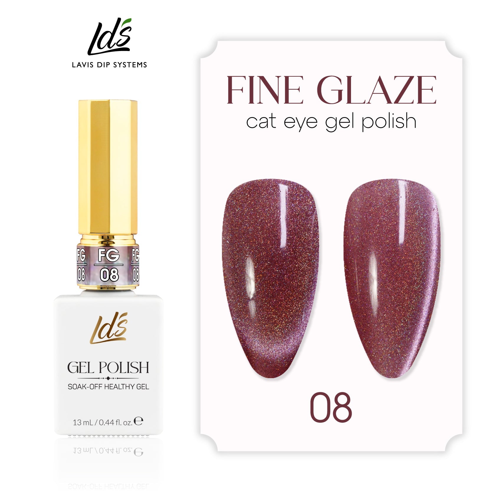 LDS FG08 - Fine Glaze Cat Eye Gel Collection