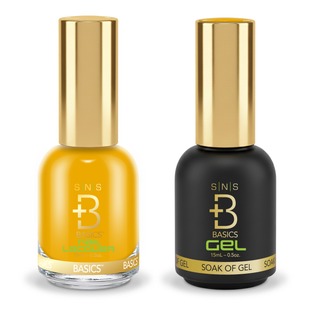 SNS Pro Gel Nail Polish Duo - GB-055 - Yellow Green Collection