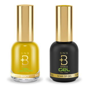 SNS Pro Gel Nail Polish Duo - GB-090 - Yellow Green Collection