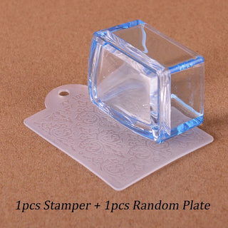 French Silicone Jelly Stamper - Blue