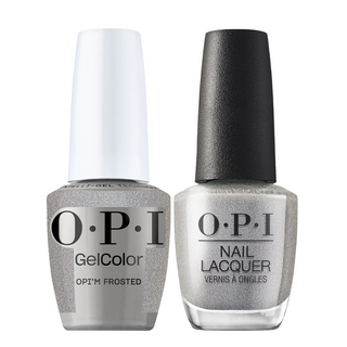 OPI Gel Nail Polish Duo - HPS01 OPI'm Frosted - Gel Polish 0.5oz