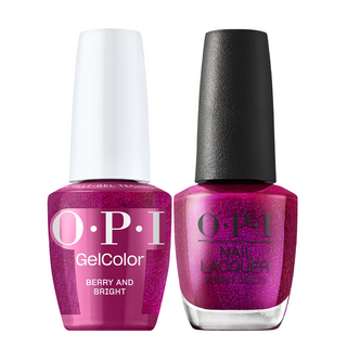OPI Gel Nail Polish Duo - HPS12 Berry and Bright - Gel Polish 0.5oz