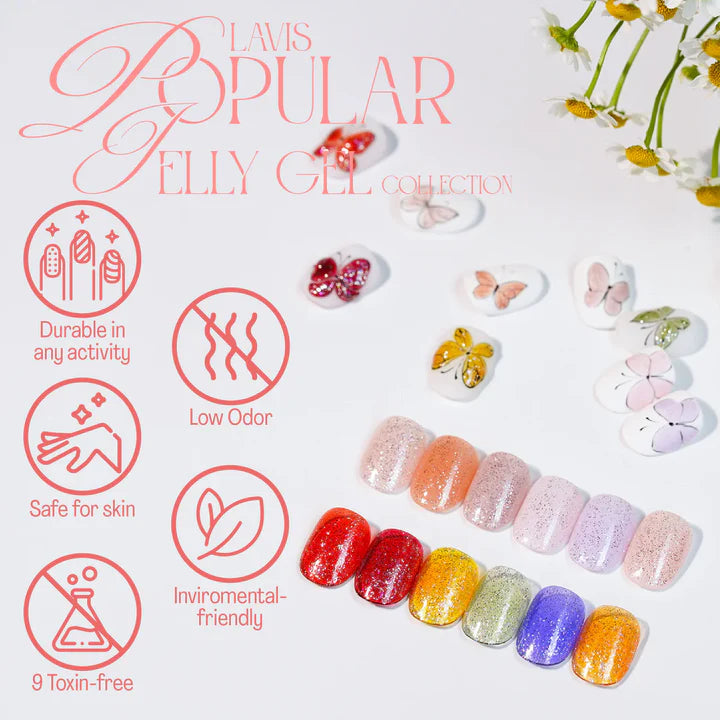 Jelly Gel Polish Colors - Lavis J04-17 - Popular Jelly Collection