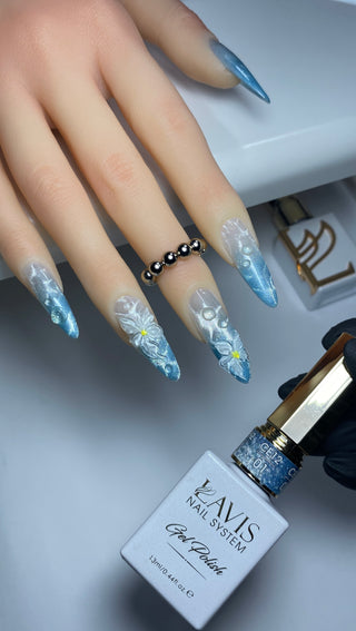 LAVIS Cat Eyes CE12 - 01 (Ver1) - Gel Polish 0.5 oz - Artic Jewel Collection