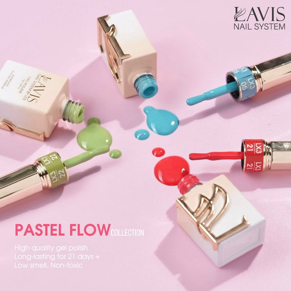 LAVIS LX3 - 25 - Gel Polish 0.5 oz - Pastel Flow Collection