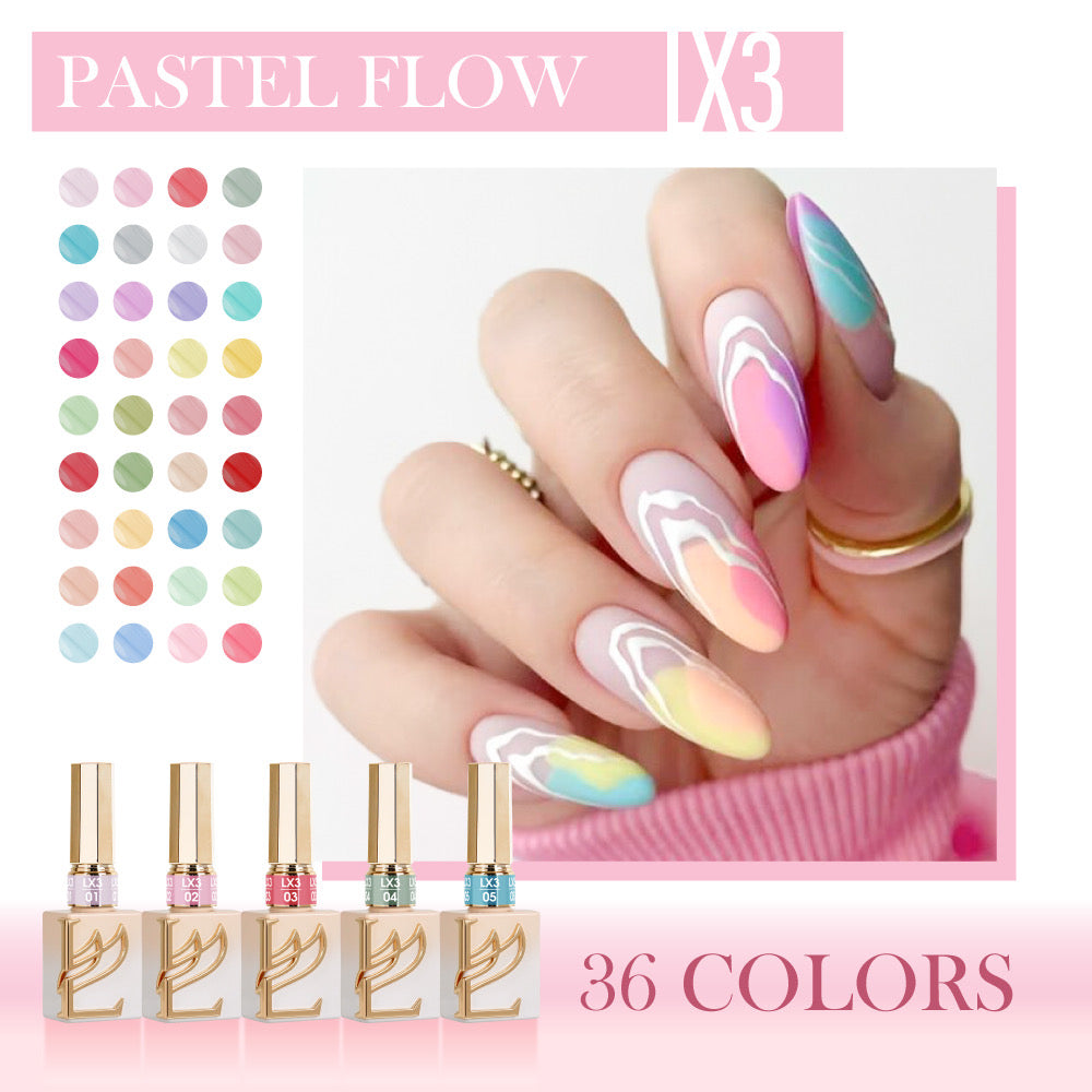 LAVIS LX3 - 10 - Gel Polish 0.5 oz - Pastel Flow Collection