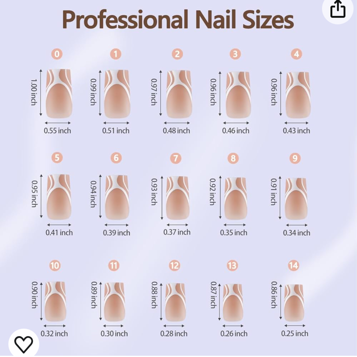 Press On Nails Mix 5 French Style 150pcsbox - A6