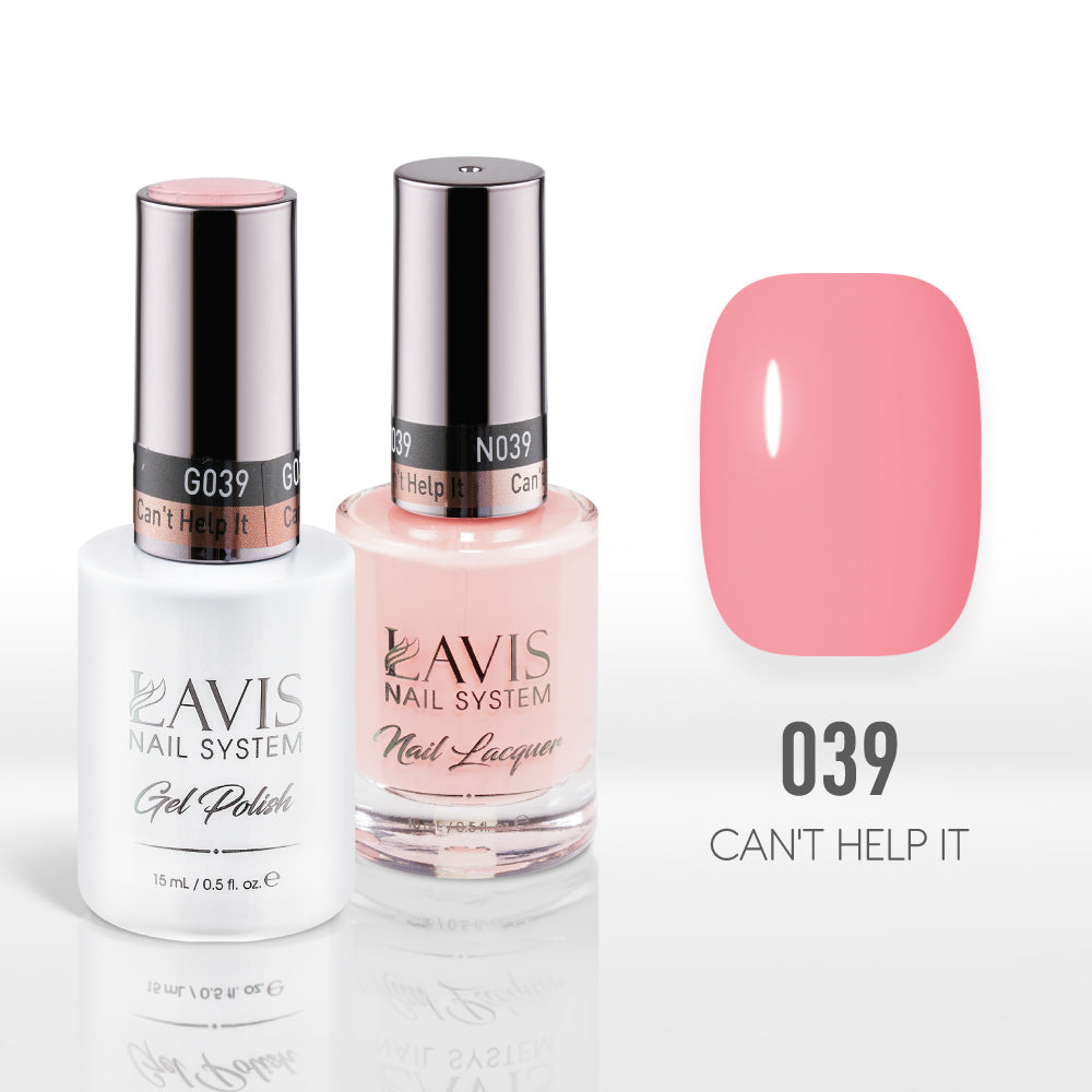Lavis Gel Nail Polish Duo - 039 Coral Colors - Can't Help It