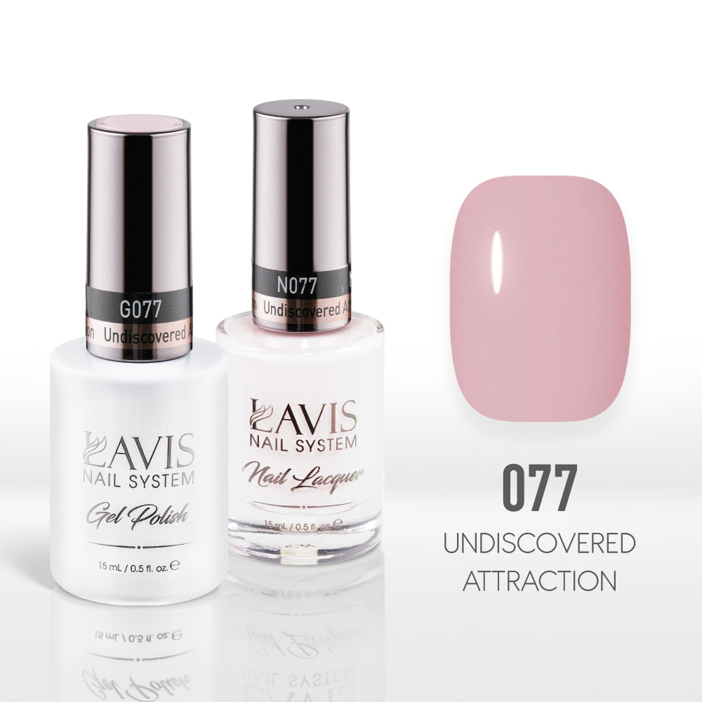 Lavis Gel Nail Polish Duo - 077 Pink, Beige, Colors - Undiscovered Attraction