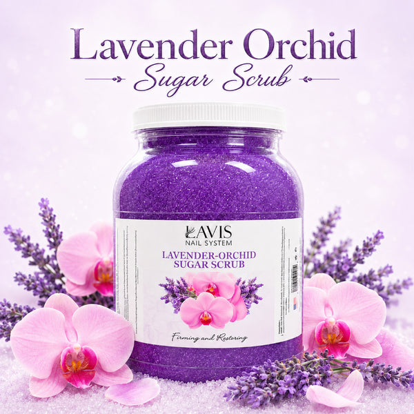 LAVIS Lavender Pedicure Sugar Scrub - 1 Gallon | Nail Supply – ND