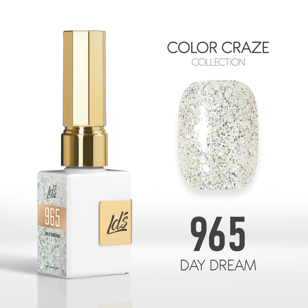 LDS Color Craze Gel Nail Polish - 965 Day Dream - Glitter Gel - 0.5oz