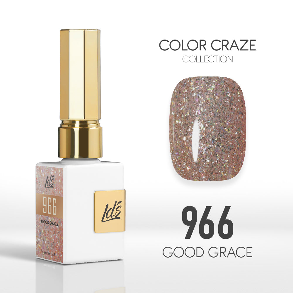 LDS Color Craze Gel Nail Polish - 966 Good Grace - 0.5oz