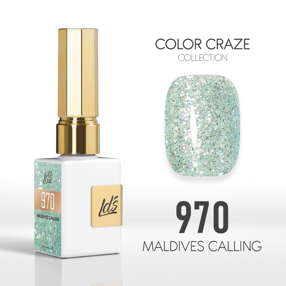 LDS Color Craze Gel Nail Polish - 970 Maldives Calling - 0.5oz