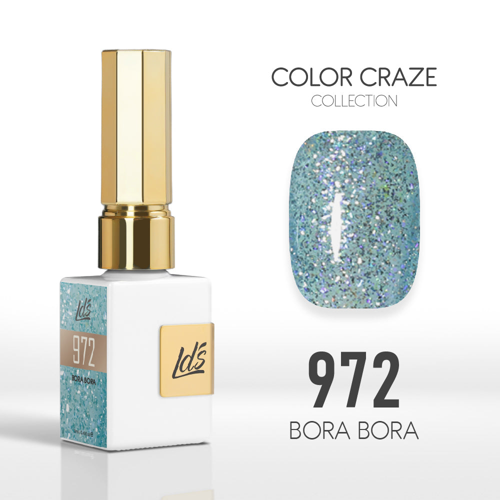 LDS Color Craze Gel Nail Polish - 972 Bora Bora - 0.5oz