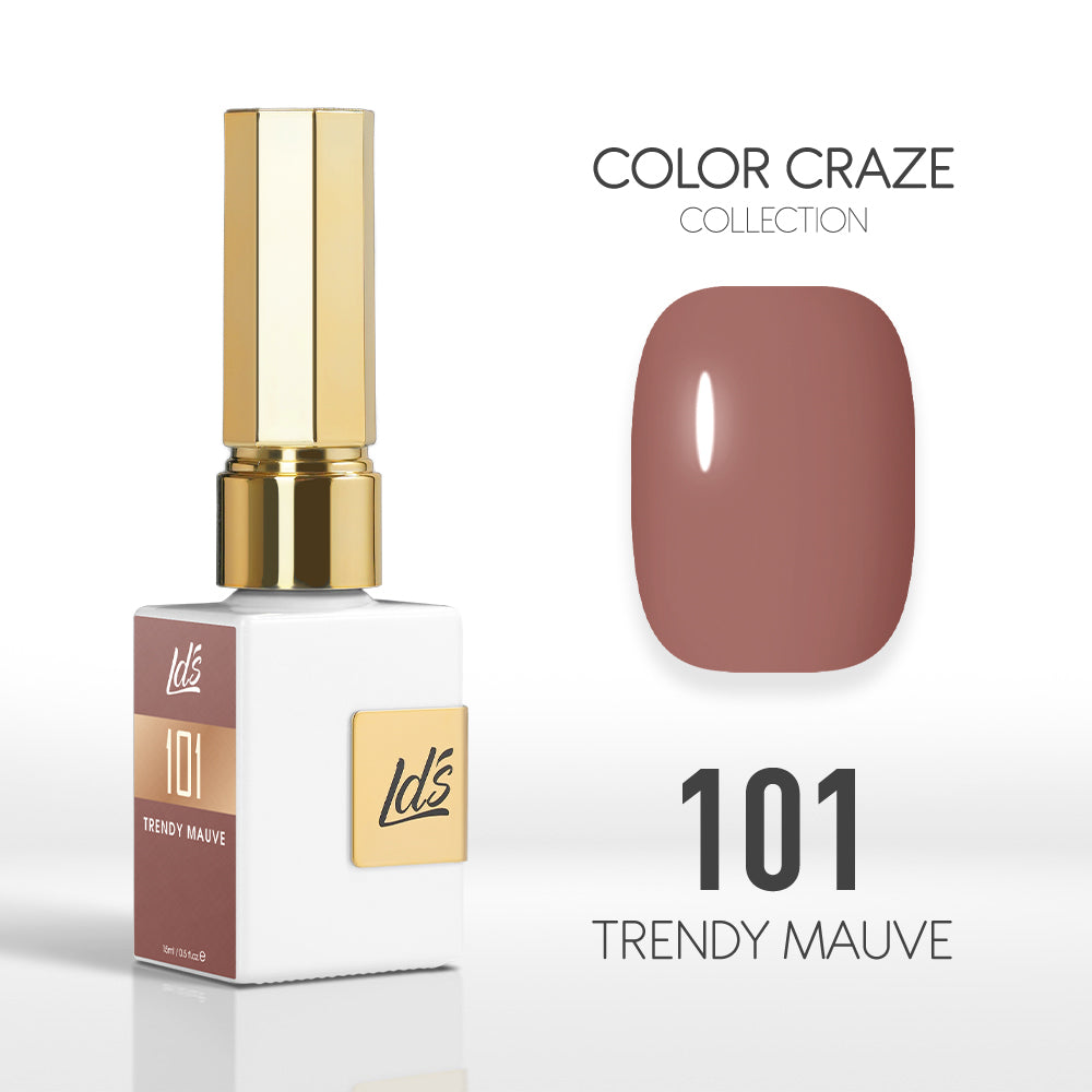 LDS Color Craze Collection - 101 Trendy Mauve - Gel Polish 0.5oz