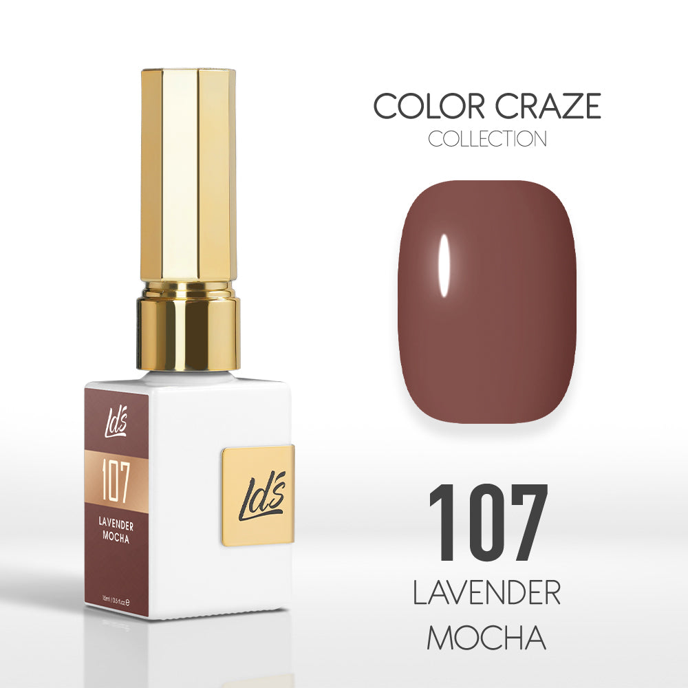 LDS Color Craze Collection - 107 Lavender Mocha - Gel Polish 0.5oz