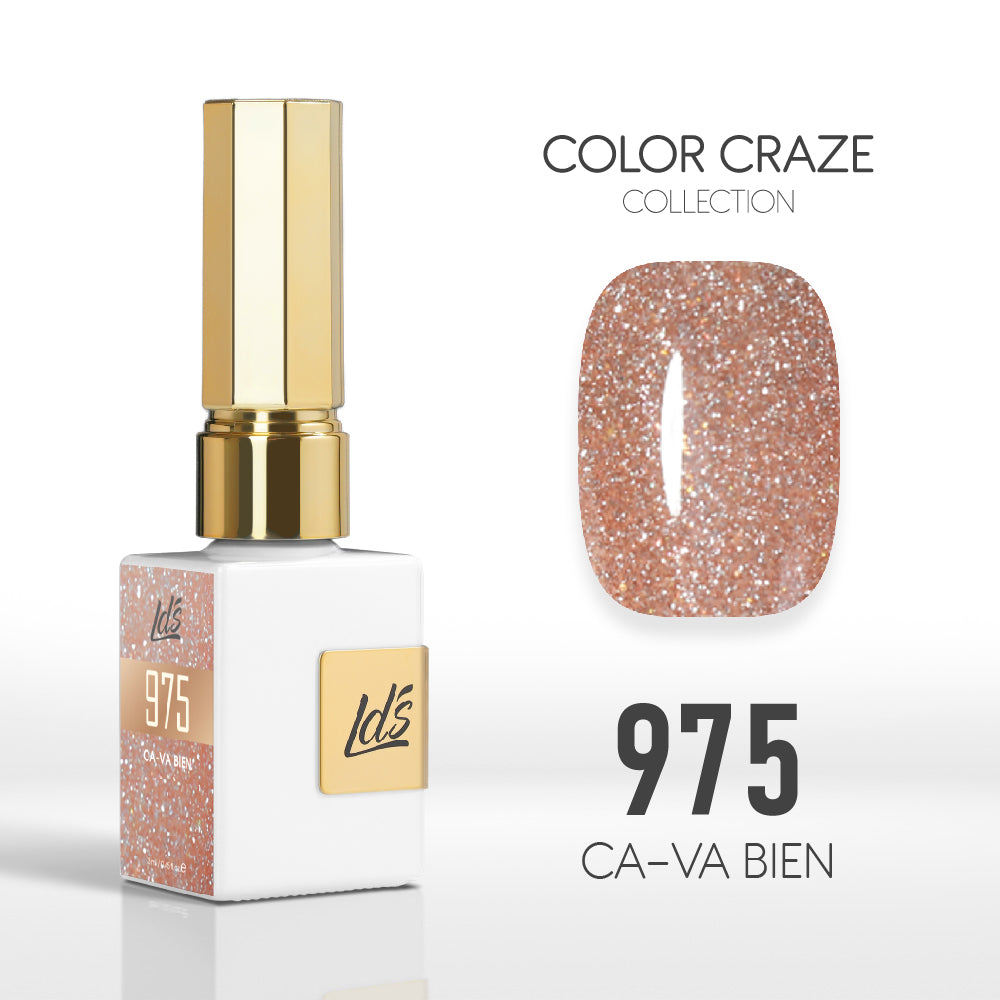 LDS Color Craze Gel Nail Polish - 975 Ca-va Bien - 0.5oz