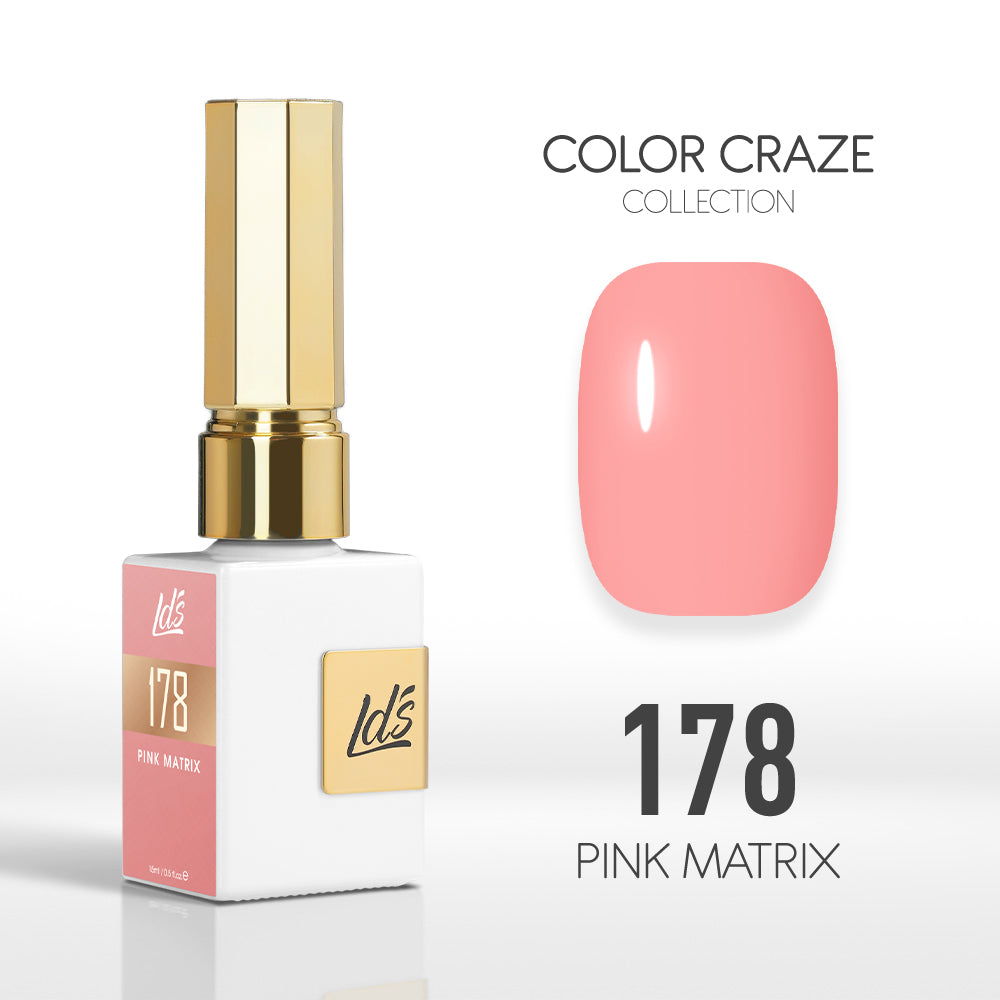 LDS Color Craze Collection - 178 Pink Matrix - Gel Polish 0.5oz