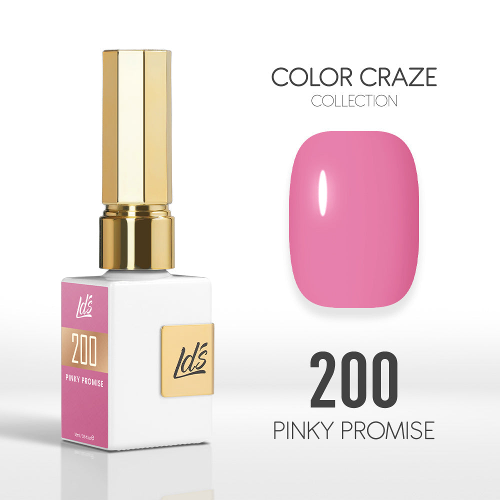 LDS Color Craze Collection - 200 Pinky Promise - Gel Polish 0.5oz