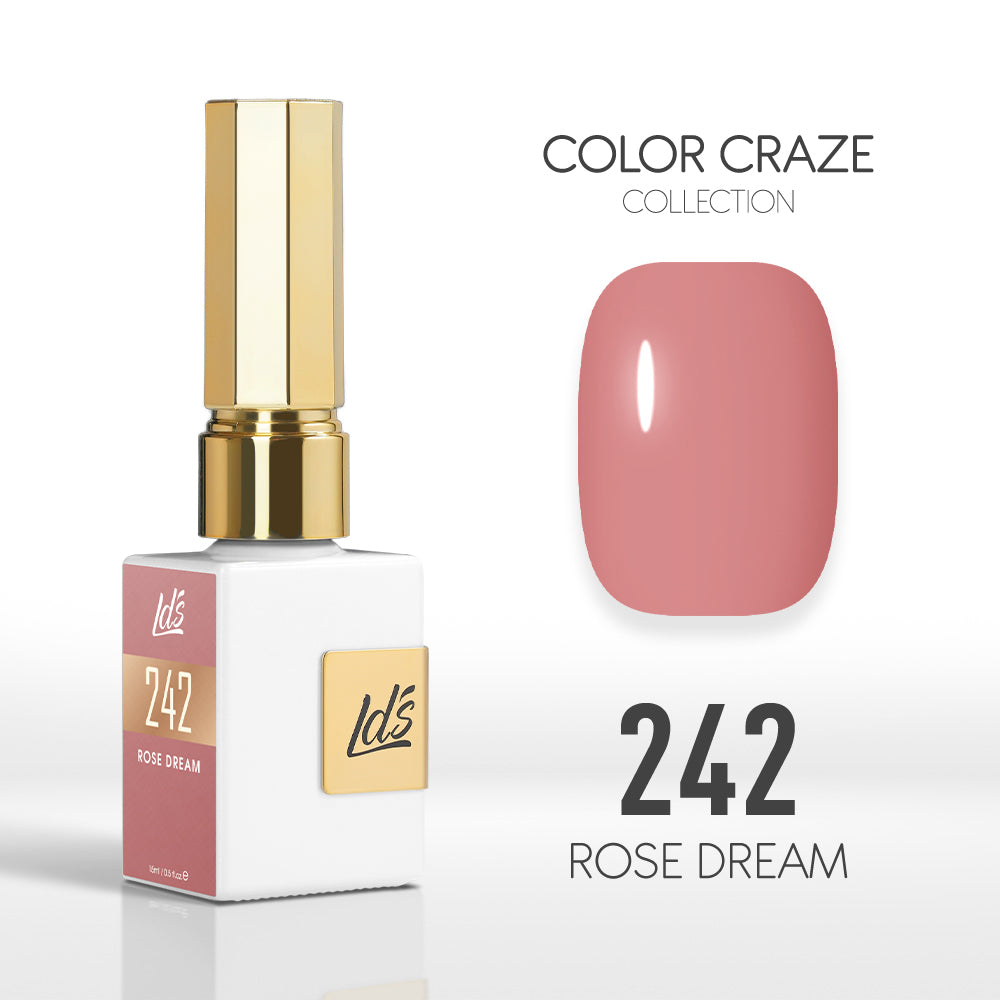 LDS Color Craze Collection - 242 Rose Dream - Gel Polish 0.5oz