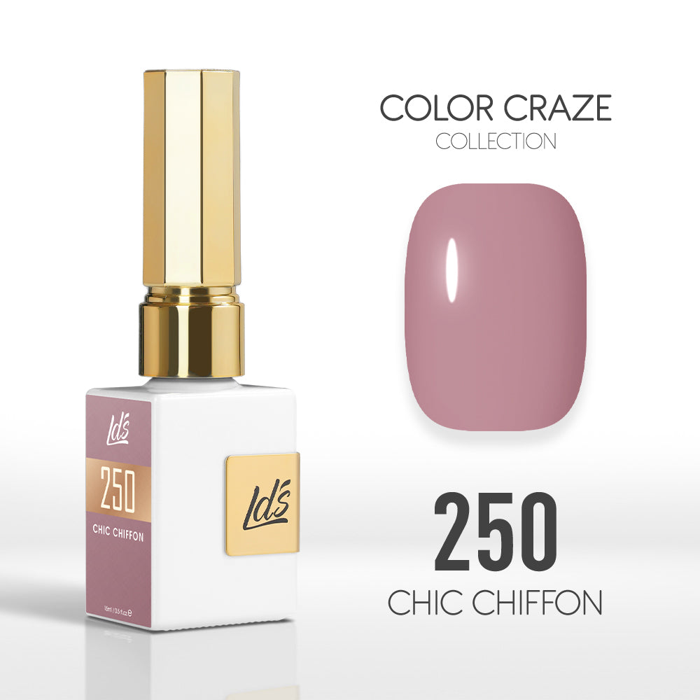 LDS Color Craze Collection - 250 Chic Chiffon - Gel Polish 0.5oz