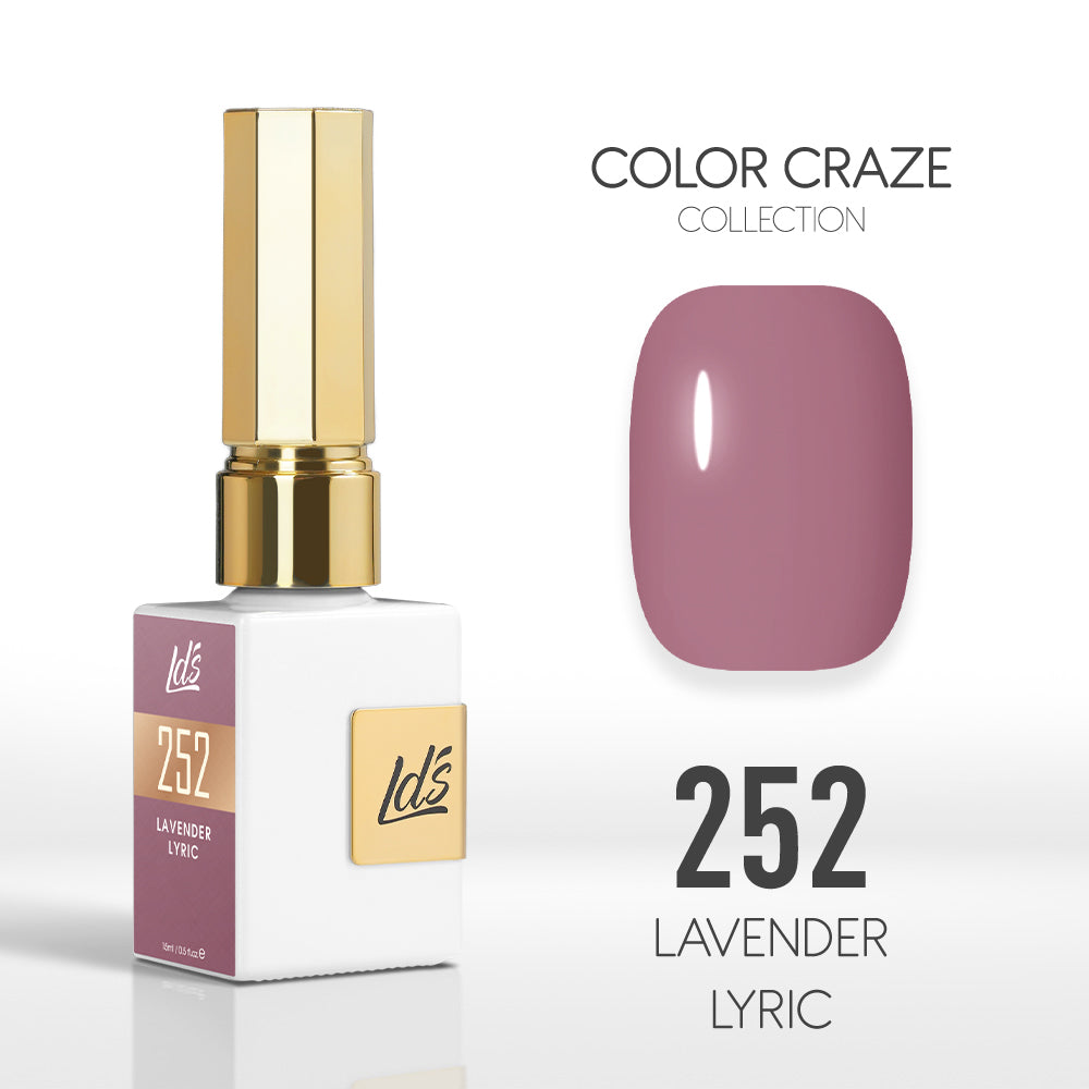 LDS Color Craze Collection - 252 Lavender Lyric - Gel Polish 0.5oz