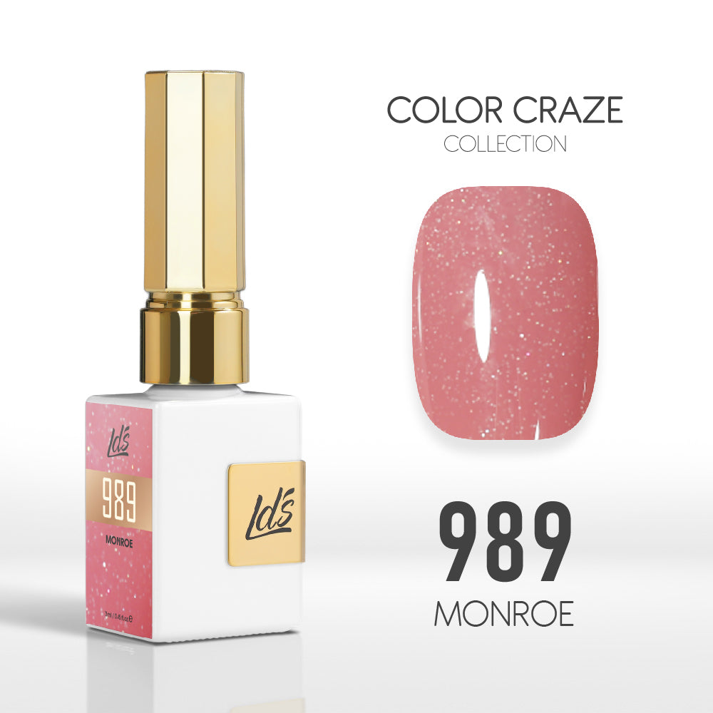 LDS Color Craze Gel Nail Polish - 989 Monroe - 0.5oz