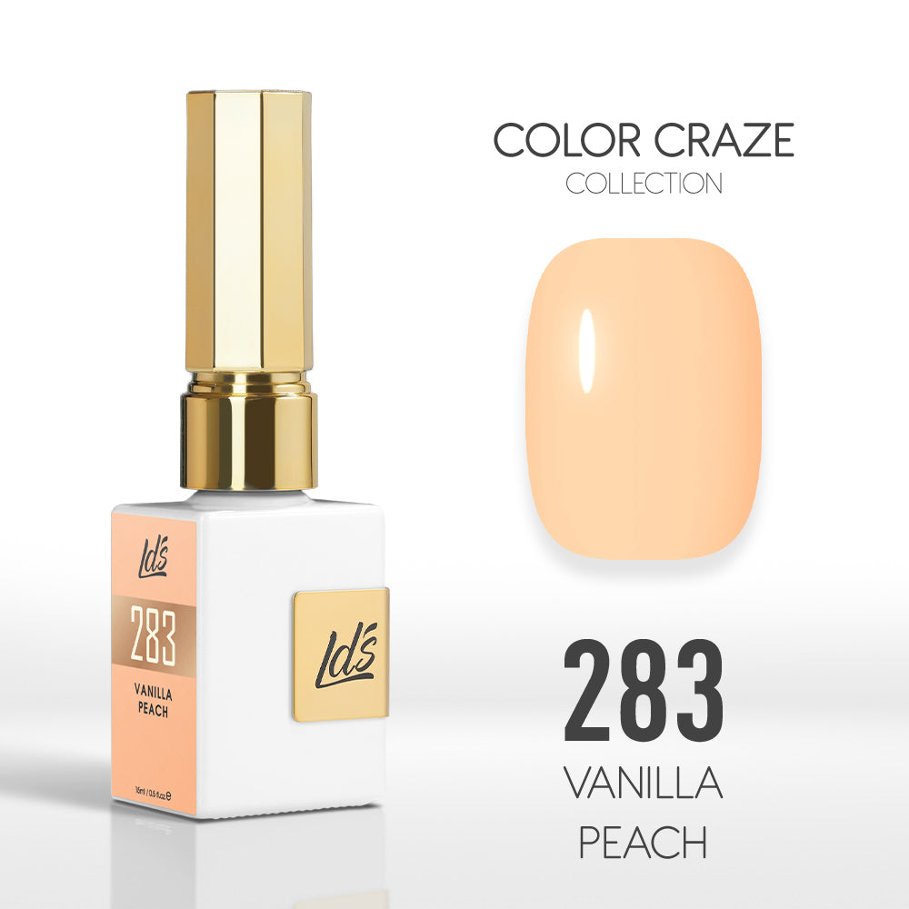 LDS Color Craze Collection - 283 Vanilla Peach - Gel Polish 0.5oz