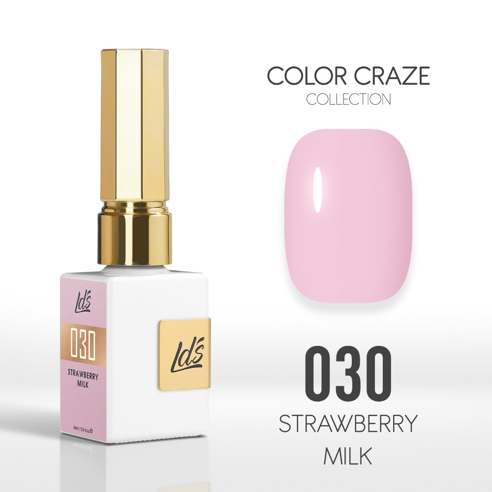 LDS Color Craze Collection - 030 Strawberry Milk - Gel Polish 0.5oz