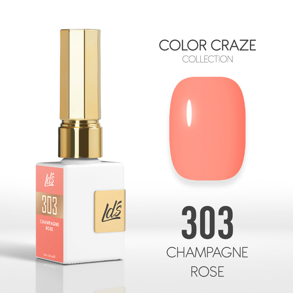 LDS Color Craze Collection - 303 Champagne Rose - Gel Polish 0.5oz