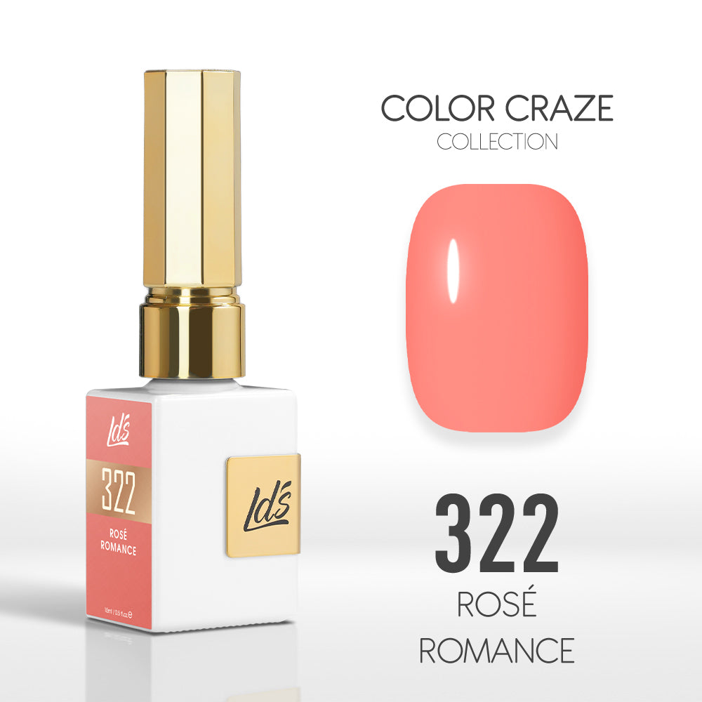 LDS Color Craze Collection - 322 Rosé Romance - Gel Polish 0.5oz