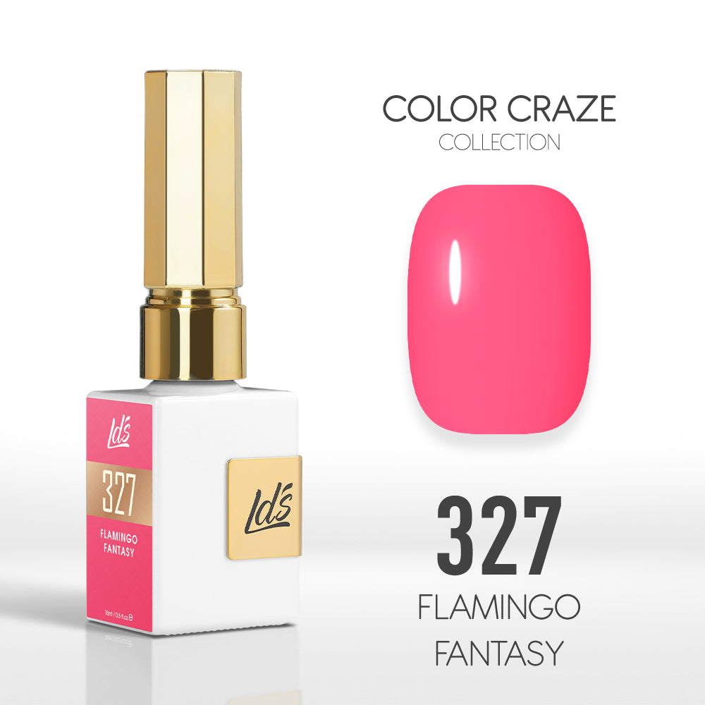 LDS Color Craze Collection - 327 Flamingo Fantasy - Gel Polish 0.5oz