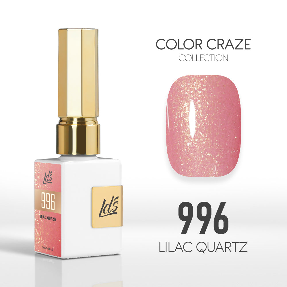 LDS Color Craze Gel Nail Polish - 996 Lilac Quartz - 0.5oz