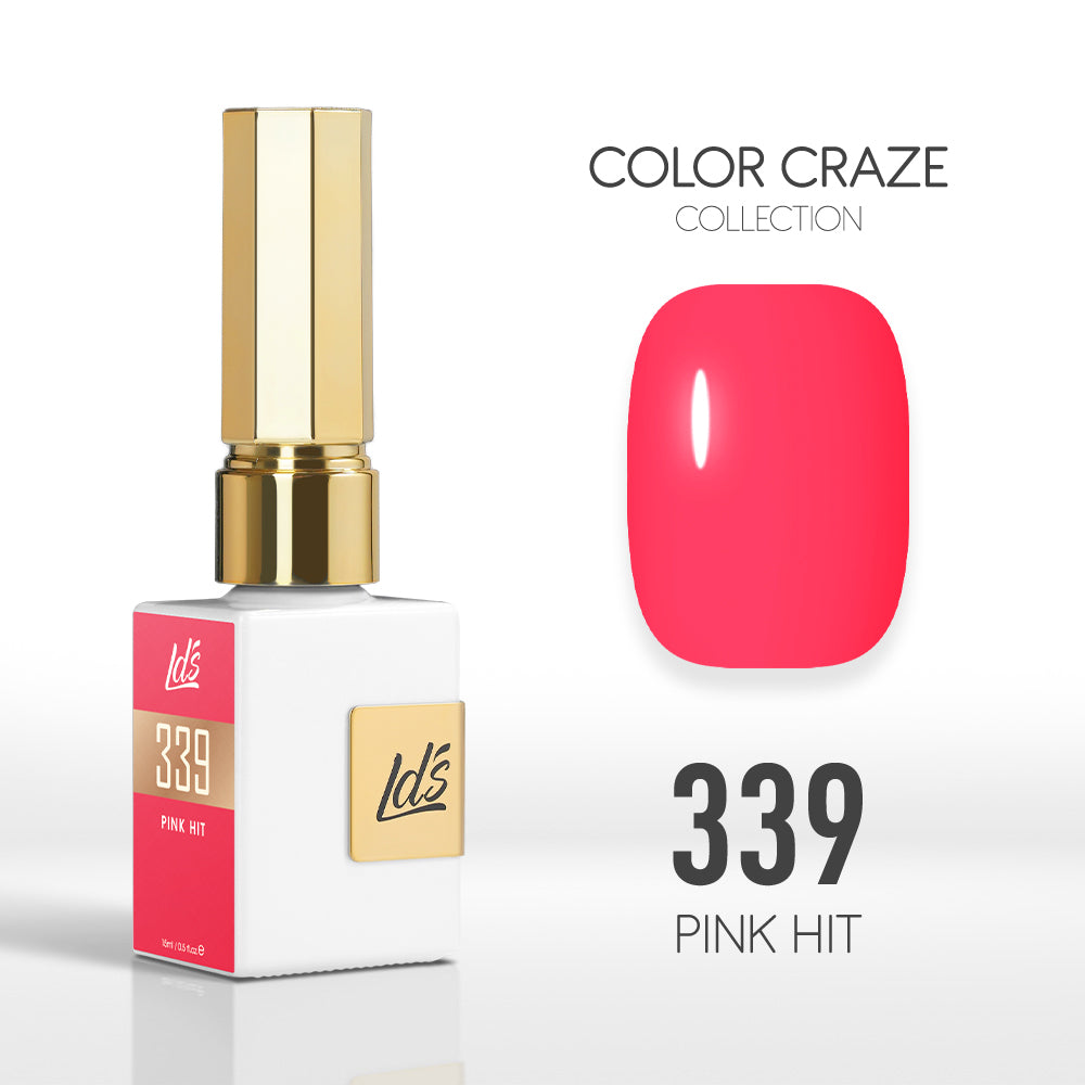 LDS Color Craze Collection - 339 Pink Hit - Gel Polish 0.5oz