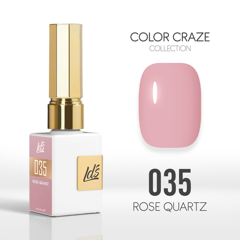 LDS Color Craze Collection - 035 Rose Quartz - Gel Polish 0.5oz