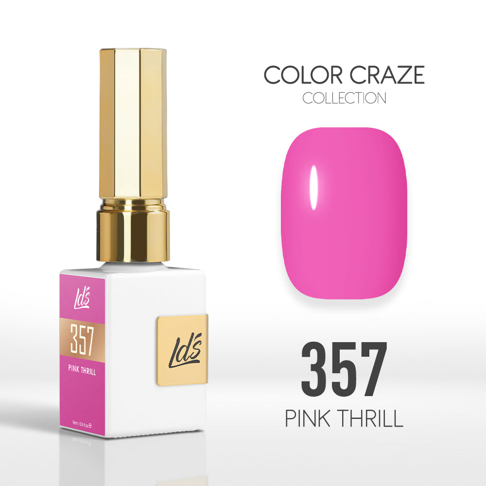 LDS Color Craze Collection - 357 Pink Thrill - Gel Polish 0.5oz