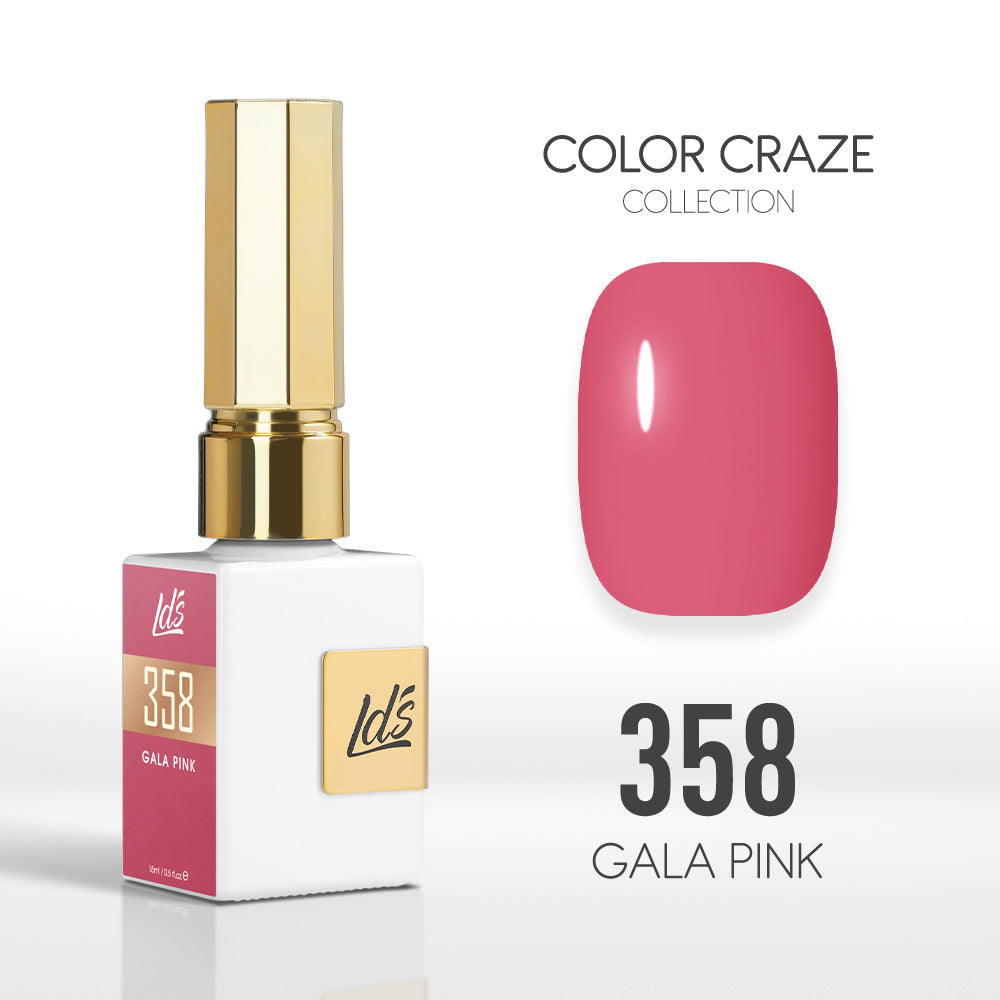 LDS Color Craze Collection - 358 Gala Pink - Gel Polish 0.5oz